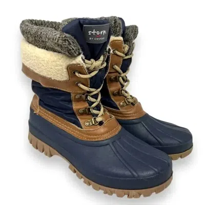 STORM BY COUGAR WOMEN'S CREEK BOOT IN NAVY/ TAN