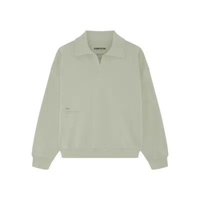 STORM WOMEN'S GREEN THE ESSENTIAL POLO SWEATSHIRT DESERT SAGE