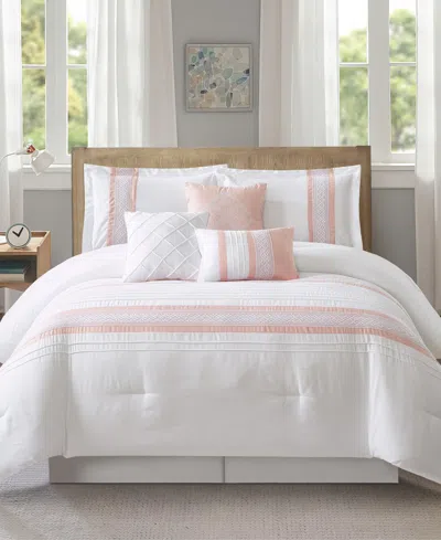 STRATFORD PARK DURANGO STRIPES 7-PC. COMFORTER SET, KING