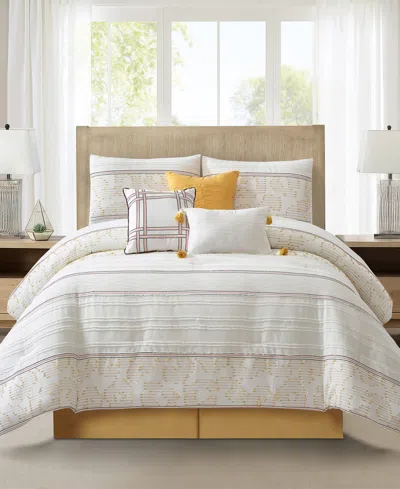 STRATFORD PARK FERDINICO STRIPE 7-PC. COMFORTER SET, KING