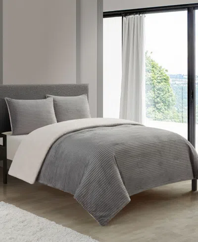 STRATFORD PARK MILONEGA SHERPA 3-PC. COMFORTER SET, KING