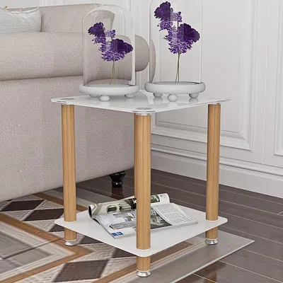 STREAMDALE FURNITURE STREAMDALE 2-PIECE +OAK SIDE TABLE
