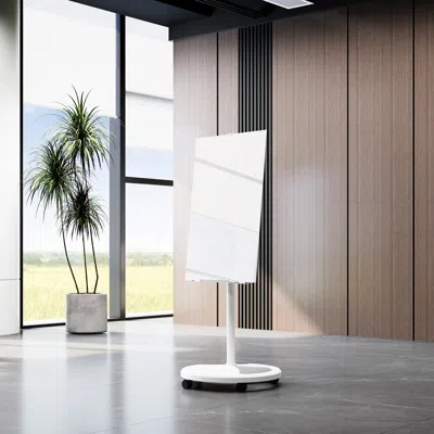 STREAMDALE FURNITURE STREAMDALE ADJUSTABLE MAGNETIC GLASS WHITEBOARD SET