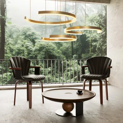 STREAMDALE FURNITURE STREAMDALE BENTWOOD SWIVEL DINING CHAIRS (SET OF 2)