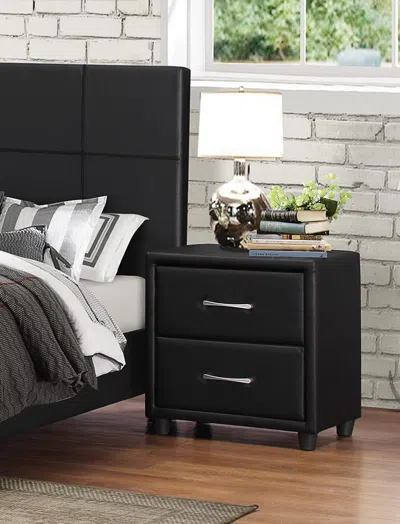 STREAMDALE FURNITURE STREAMDALE CONTEMPORARY DURABLE PU LEATHER COVERING 1 PIECE NIGHTSTAND