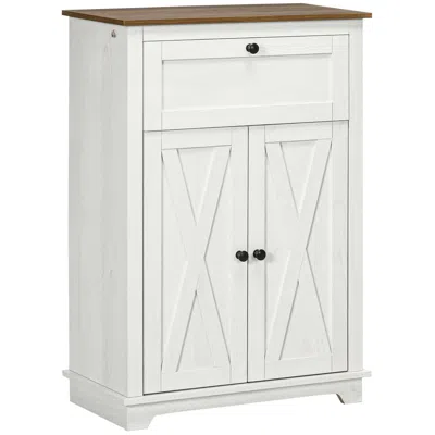STREAMDALE FURNITURE STREAMDALE FARMHOUSE BARN DOOR ACCENT CABINET WITH DRAWER & SHELF