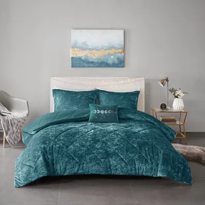 STREAMDALE FURNITURE STREAMDALE FELICIA VELVET COMFORTER SET