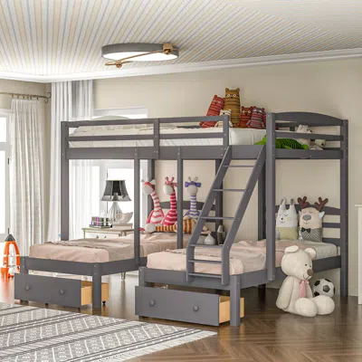 STREAMDALE FURNITURE STREAMDALE FULL OVER TWIN & TWIN BUNK BED
