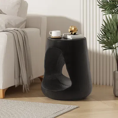 STREAMDALE FURNITURE STREAMDALE HOLLOW SIDE TABLE, WOOD-LIKE TEXTURE