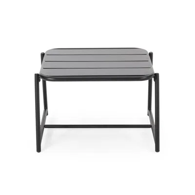 STREAMDALE FURNITURE STREAMDALE MODERN MATTE METAL SIDE TABLE: ENHANCE YOUR OUTDOOR OASIS