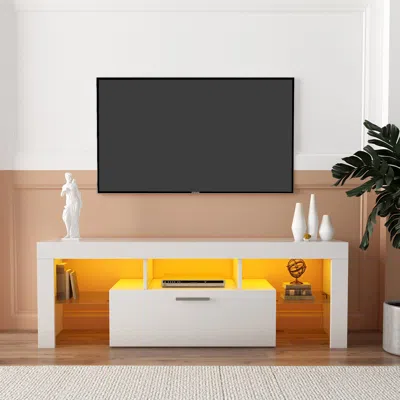 STREAMDALE FURNITURE STREAMDALE MODERN TV STAND WITH LED LIGHTS