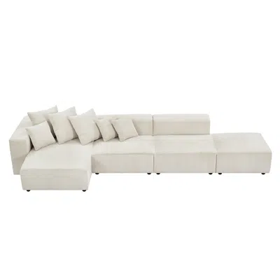 STREAMDALE FURNITURE STREAMDALE MODULAR CORDUROY SECTIONAL SOFA SET