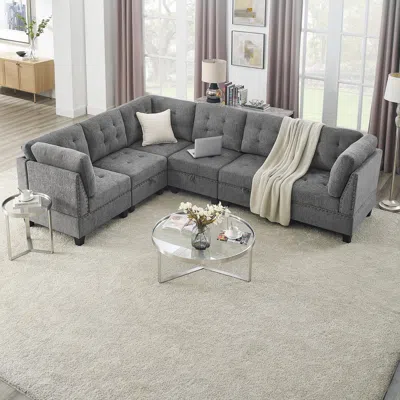 STREAMDALE FURNITURE STREAMDALE MODULAR L-SHAPED SOFA SET