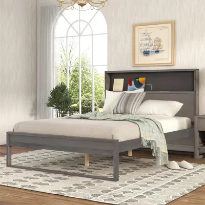 STREAMDALE FURNITURE STREAMDALE PLATFORM BED WITH STORAGE HEADBOARD