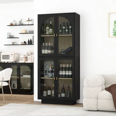 STREAMDALE FURNITURE STREAMDALE STORAGE CABINET WITH ACRYLIC DOOR FOR LIVING ROOM, DINING ROOM, STUDY