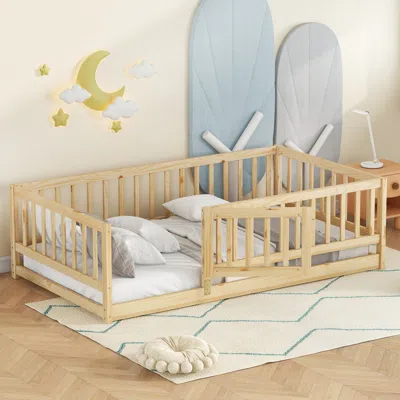 STREAMDALE FURNITURE STREAMDALE TWIN FLOOR BED MONTESSORI WITH FENCE