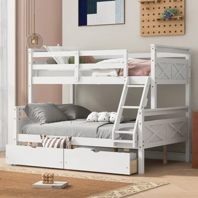 STREAMDALE FURNITURE STREAMDALE TWIN OVER FULL BUNK BED WITH LADDER