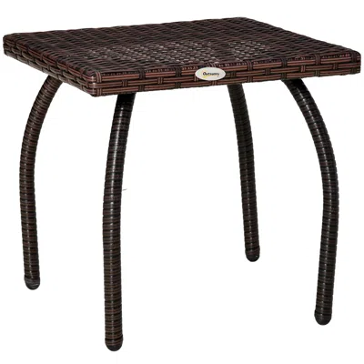 STREAMDALE FURNITURE STREAMDALE WICKER SQUARE PATIO SIDE TABLE
