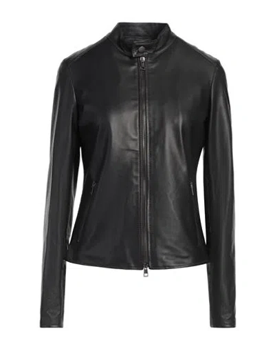 STREET LEATHERS STREET LEATHERS WOMAN JACKET BLACK SIZE XS LEATHER