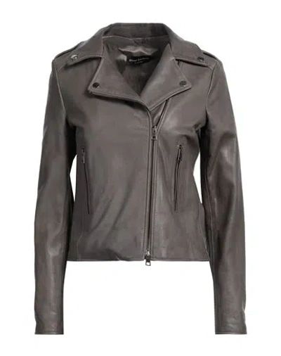 STREET LEATHERS STREET LEATHERS WOMAN JACKET GREY SIZE M LEATHER