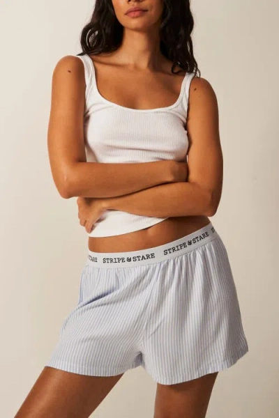 STRIPE & STARE STRIPE & STARE ECOVERO PYJAMA SHORTS