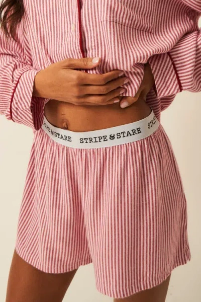STRIPE & STARE STRIPE & STARE ECOVERO PYJAMA SHORTS