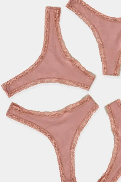 STRIPE & STARE STRIPE & STARE THONG FOUR PACK