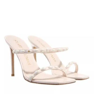 STUART WEITZMAN STUART WEITZMAN ALEENA PEARLITA 100 SANDAL SEASHELL WHITE NEU & OVP 1358148
