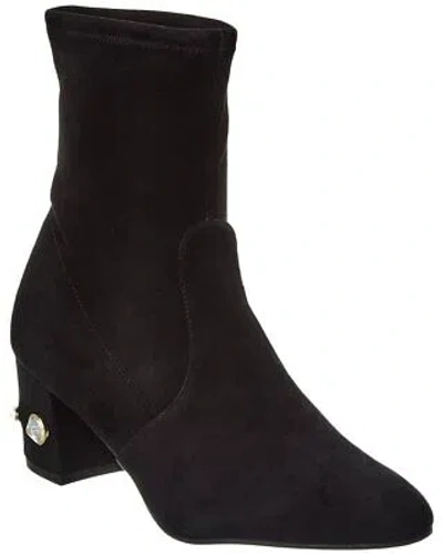 STUART WEITZMAN STUART WEITZMAN ALLSHINE 60 SUEDE BOOTIE WOMEN'S BLACK 8.5