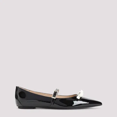 STUART WEITZMAN BALLERINAS BLACK