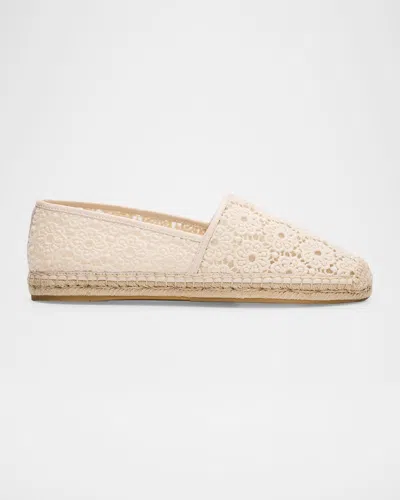 STUART WEITZMAN BAREITALL COTTON ESPADRILLE LOAFERS