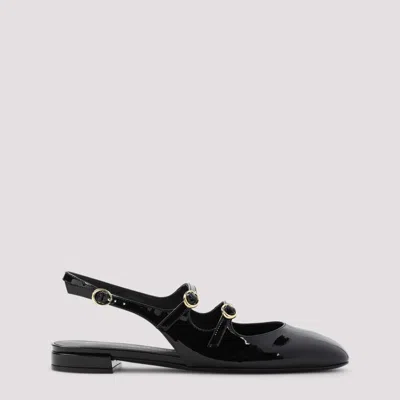 STUART WEITZMAN WOMEN BLACK SLINGBACK BALLET FLATS, 4.5 LUXURY BALLET FLATS FOR WOMEN DARVEYS