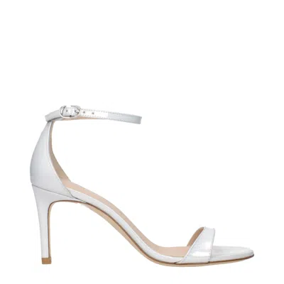 STUART WEITZMAN LEATHER STILETTO HEELS WOMEN'S SANDALS