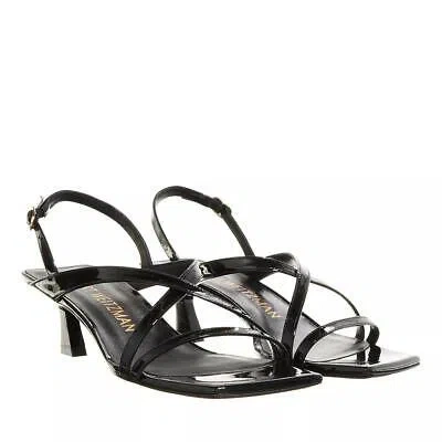 STUART WEITZMAN STUART WEITZMAN OASIS 50 SLINGBACK SANDAL BLACK BLACK NEU & OVP 1358156