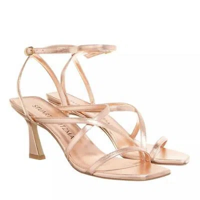 STUART WEITZMAN STUART WEITZMAN OASIS 75 ANKLE-STRAP SANDAL ROSE GOLD GOLD NEU & OVP 1358154