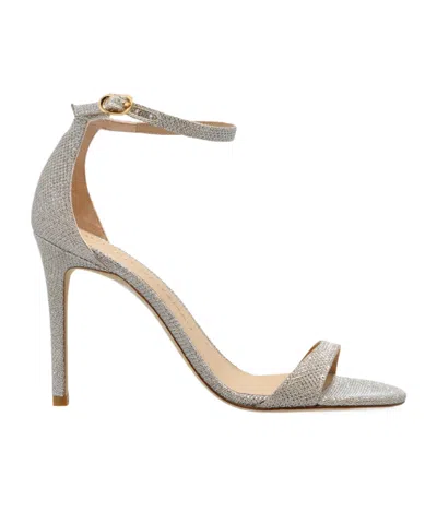STUART WEITZMAN ROUND-HEADED HIGH-HEELED SANDALS