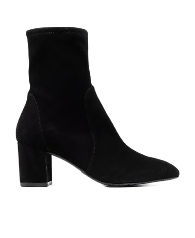 STUART WEITZMAN SOCK-STYLE SUEDE BOOTS
