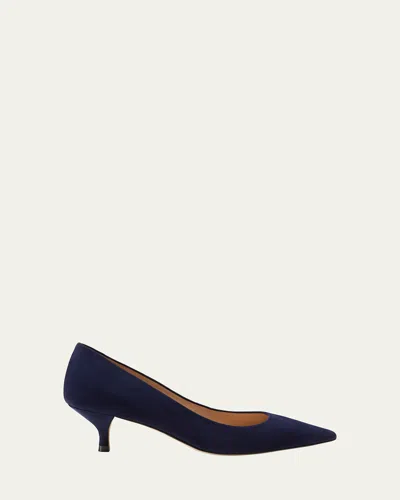 STUART WEITZMAN STUART SUEDE KITTEN PUMPS