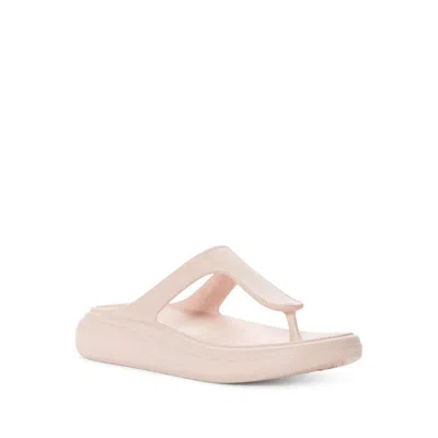 STUART WEITZMAN STUFLEX SANDALS WOMENS US 8 ROSEWATER SLIP ON WEDGE THONG KHD574