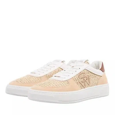 STUART WEITZMAN STUART WEITZMAN SW COURTSIDE LOGO SNEAKER SAND/WHITE WHITE NEU & OVP 1358164