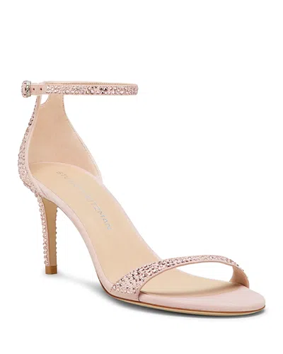 STUART WEITZMAN WOMEN'S NUDIST SHINE 75 EMBELLISHED SANDALS