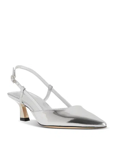 STUART WEITZMAN WOMEN'S VINNIE 50 SLINGBACK KITTEN HEELS