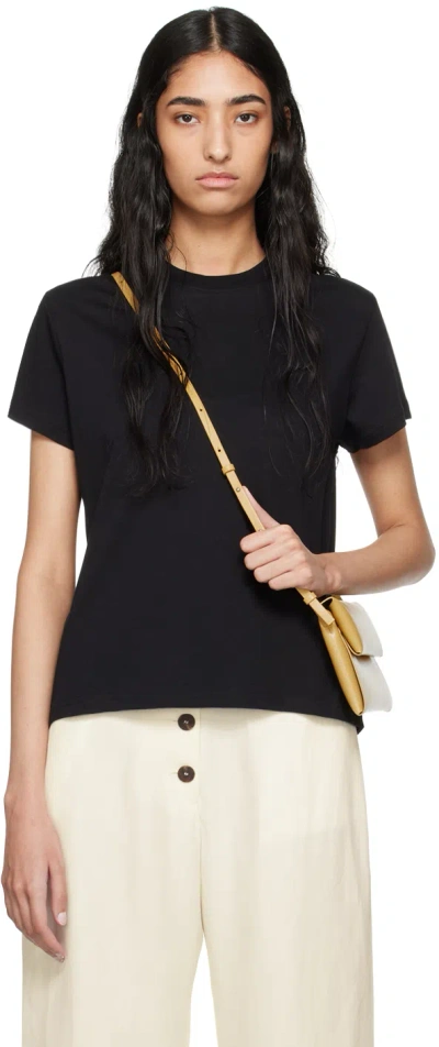 STUDIO NICHOLSON BLACK MARINE T-SHIRT