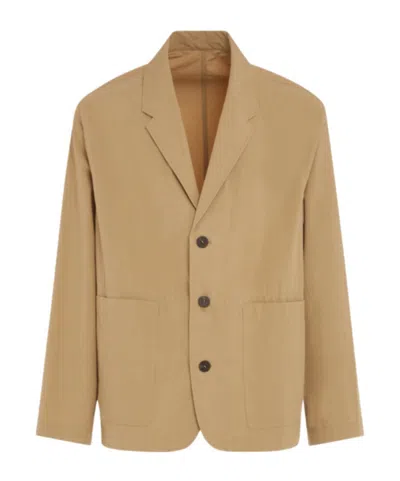 STUDIO NICHOLSON THREE-BUTTON PATCH-POCKET JACKET