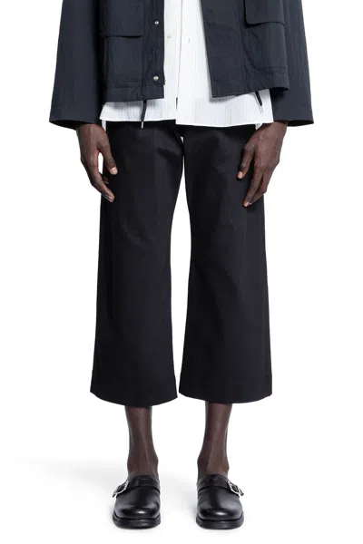 STUDIO NICHOLSON MAN BLACK JEANS