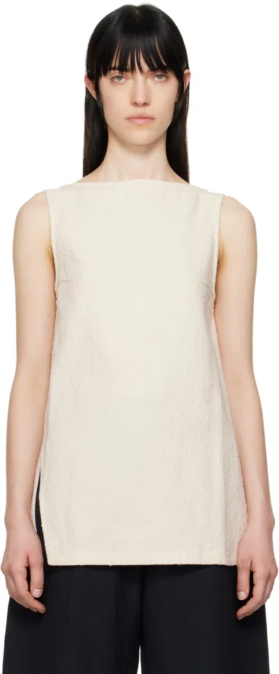 STUDIO NICHOLSON OFF-WHITE MAGER TOP
