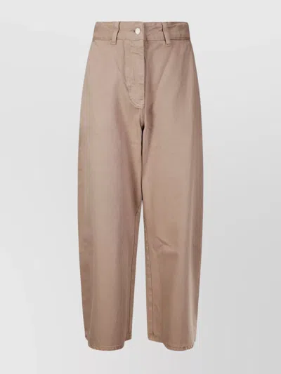 STUDIO NICHOLSON WIDE LEG DENIM JEANS WITH HIGH WAIST