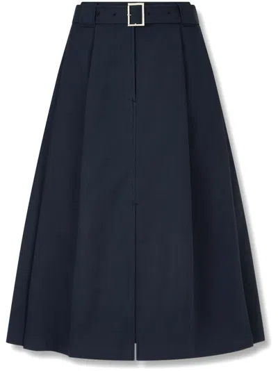 STUDIO TOMBOY CITY BELTED TWO-TUCK SKIRT