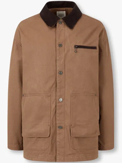 STUDIO TOMBOY CORDUROY-COLLAR CANVAS JACKET