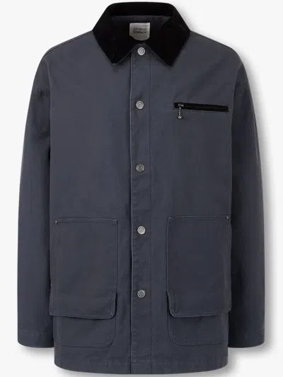 STUDIO TOMBOY CORDUROY-COLLAR CANVAS JACKET